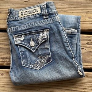 Rock & Roll Cowgirl bling light wash jeans